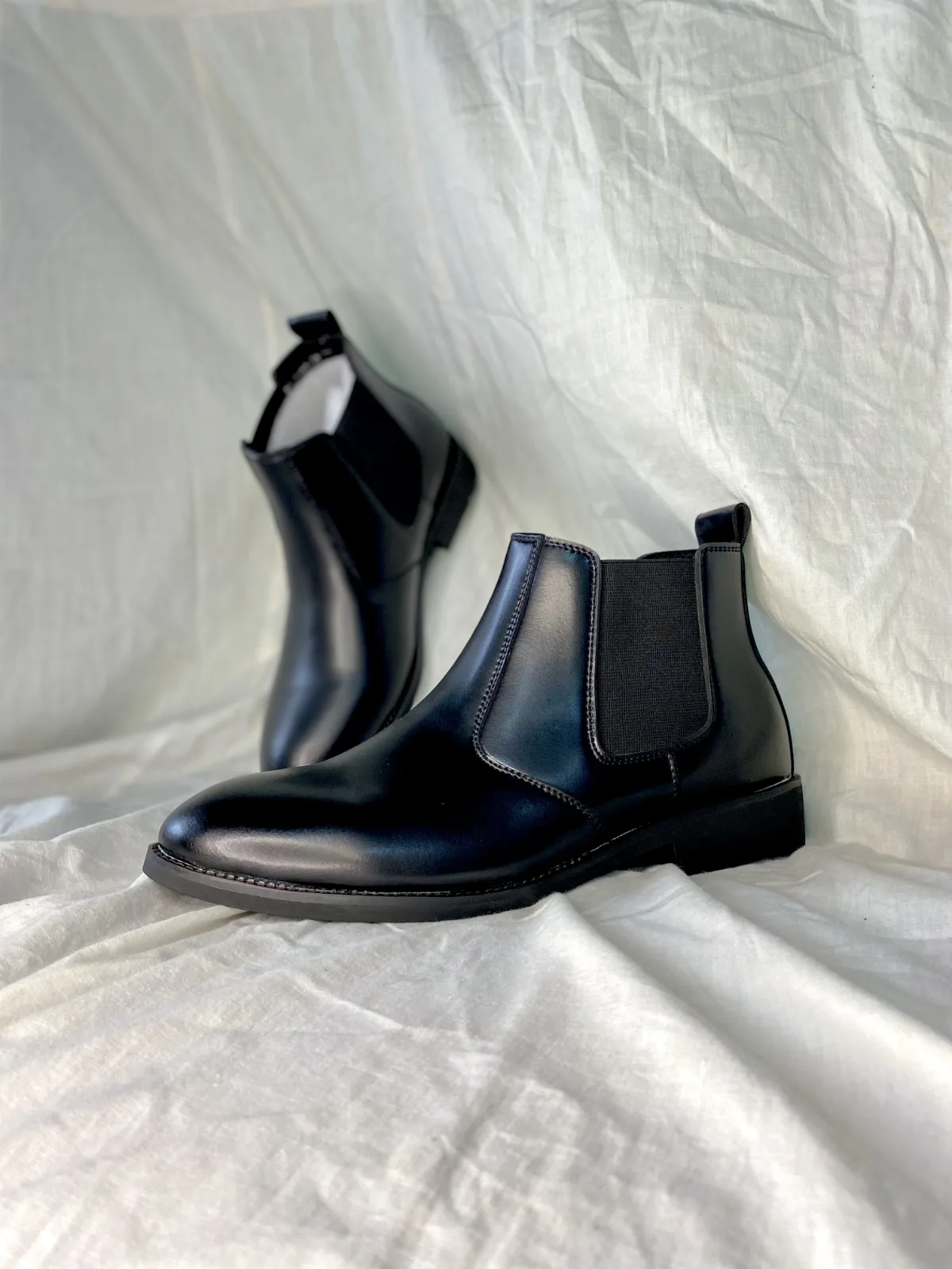 Chelsea Boot Black - Double Elastic - Premium footwear from SK Shoes